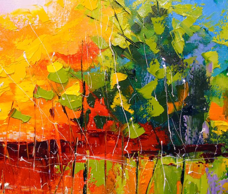 Original Art Deco Abstract Painting by Olha Darchuk