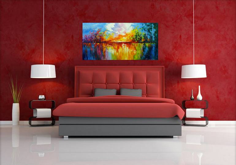 Original Art Deco Abstract Painting by Olha Darchuk