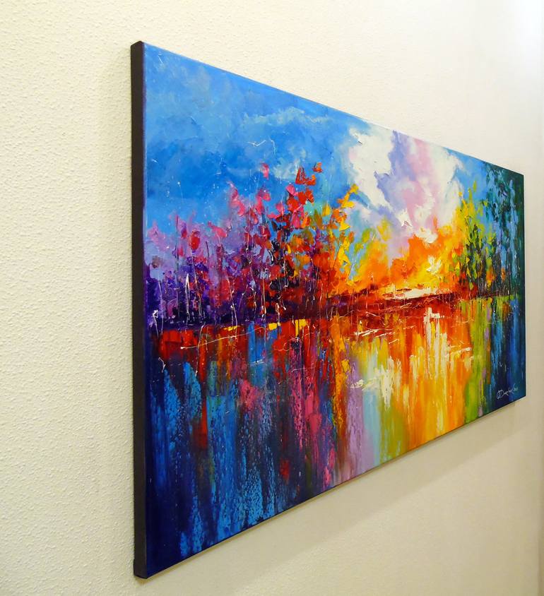 Original Art Deco Abstract Painting by Olha Darchuk