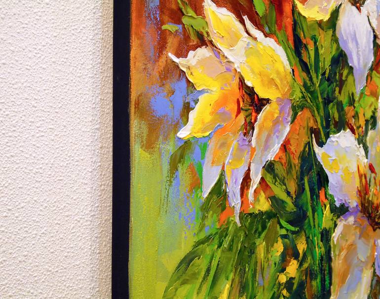 Original Expressionism Floral Painting by Olha Darchuk