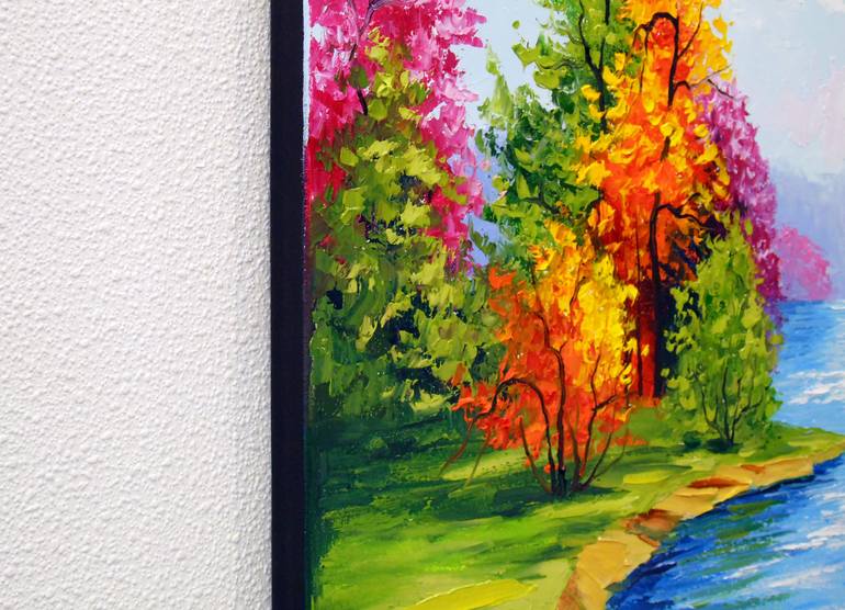 Original Expressionism Landscape Painting by Olha Darchuk