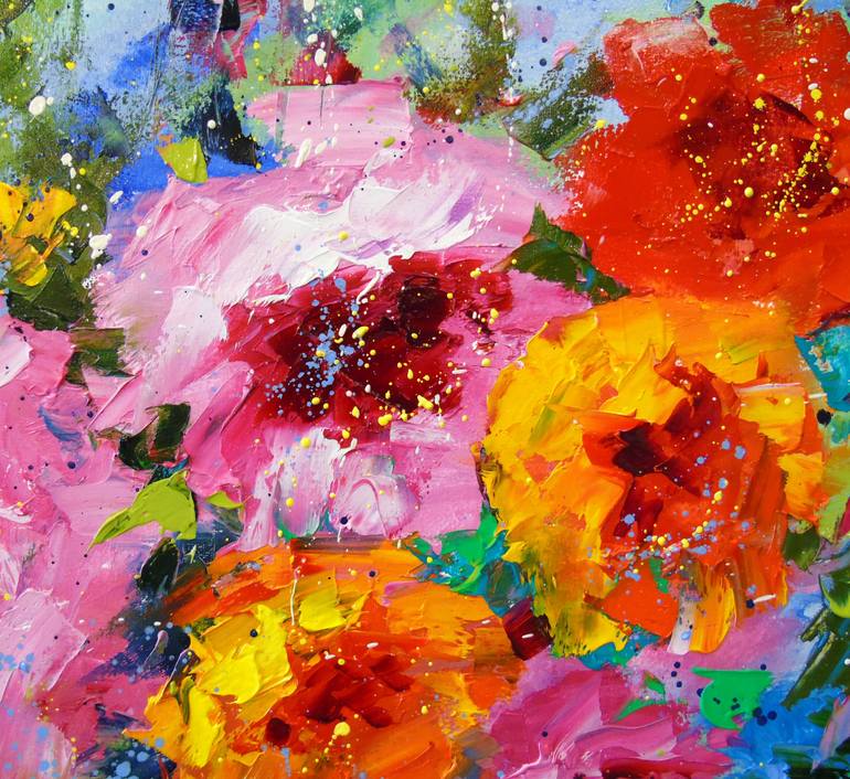 Original Abstract Expressionism Abstract Painting by Olha Darchuk