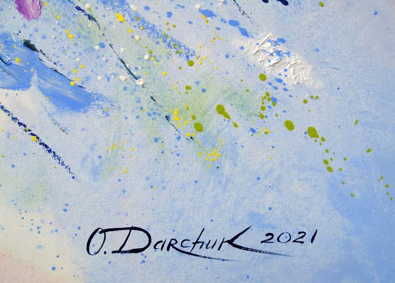 Original Abstract Expressionism Abstract Painting by Olha Darchuk