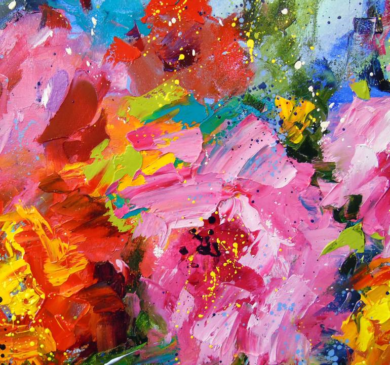 Original Abstract Expressionism Abstract Painting by Olha Darchuk