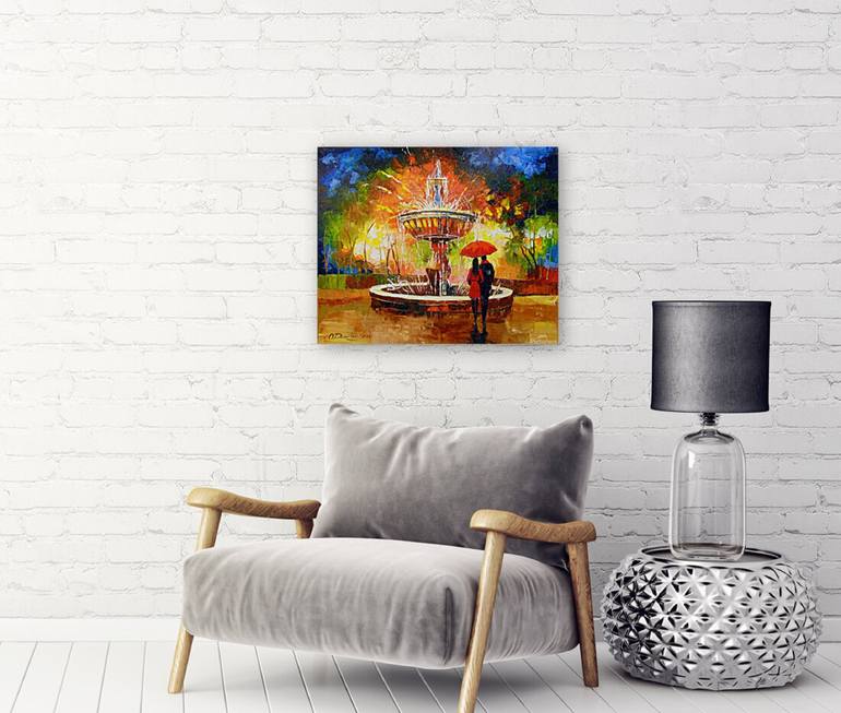 Original Impressionism Architecture Painting by Olha Darchuk