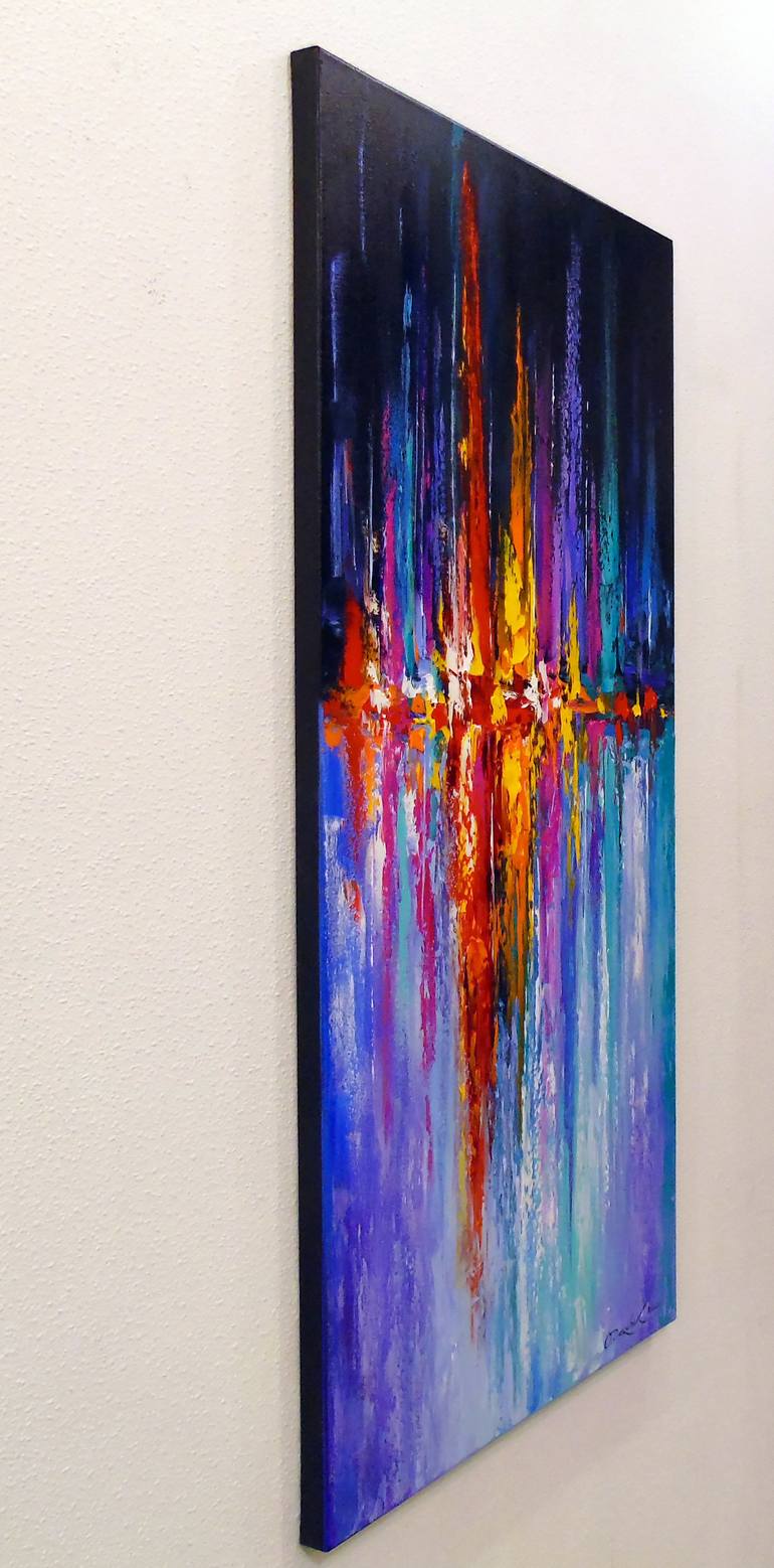 Original Abstract Expressionism Abstract Painting by Olha Darchuk