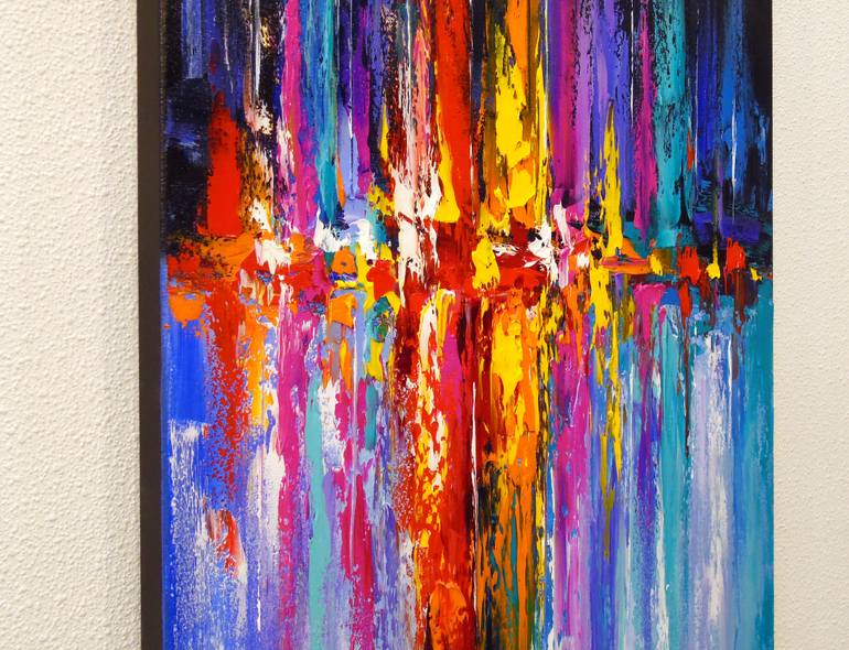 Original Abstract Expressionism Abstract Painting by Olha Darchuk