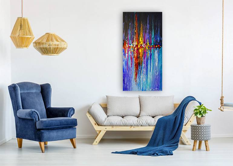 Original Abstract Expressionism Abstract Painting by Olha Darchuk