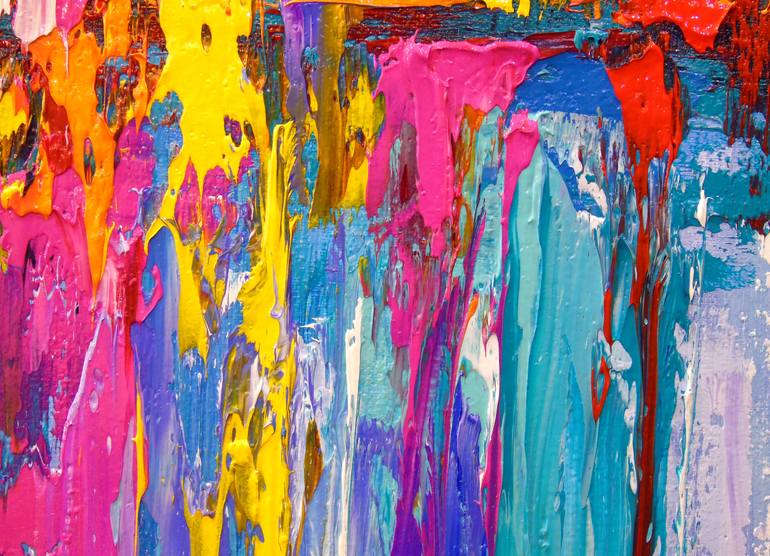 Original Abstract Expressionism Abstract Painting by Olha Darchuk