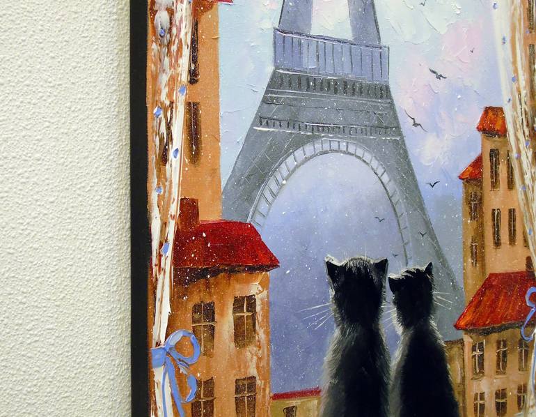 Original Cats Painting by Olha Darchuk