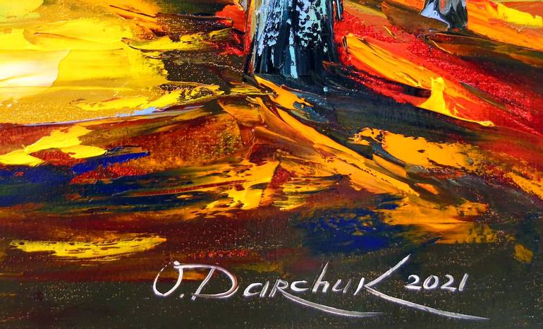 Original Abstract Tree Painting by Olha Darchuk