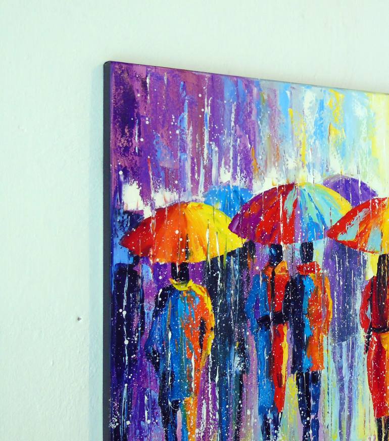 Original Abstract People Painting by Olha Darchuk