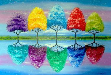 Each tree has its own soul Paintings by Olha Darchuk 