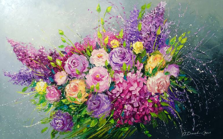 Print of Abstract Botanic Paintings by Olha Darchuk