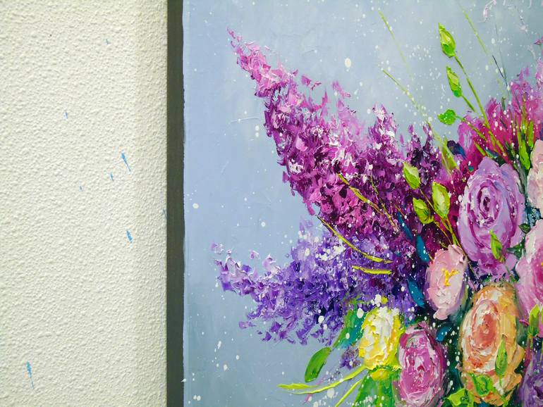 Original Abstract Botanic Painting by Olha Darchuk