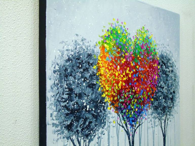 Original Abstract Tree Painting by Olha Darchuk