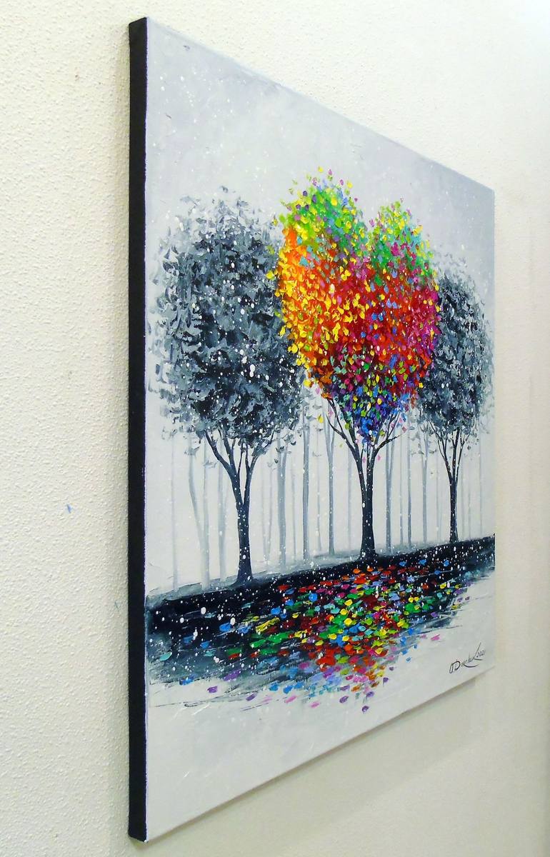 Original Abstract Tree Painting by Olha Darchuk