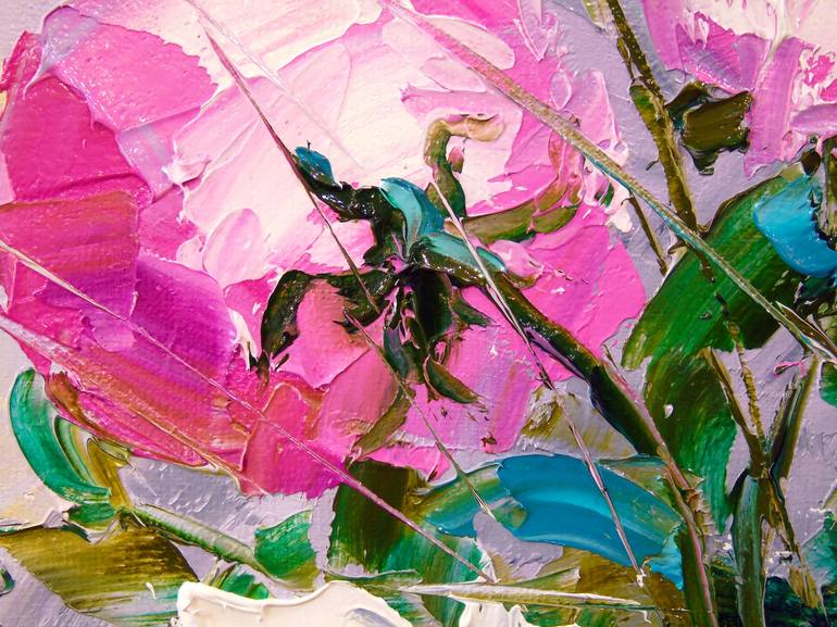 Original Abstract Floral Painting by Olha Darchuk