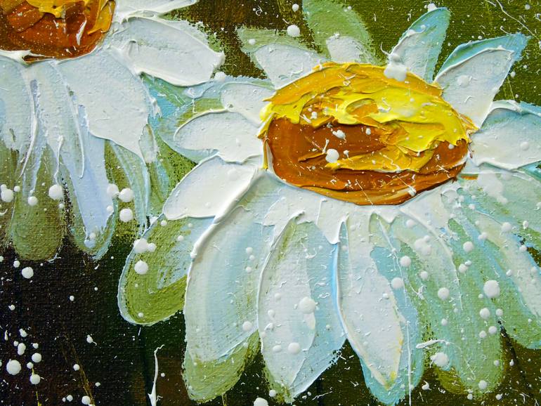 Original Art Deco Floral Painting by Olha Darchuk