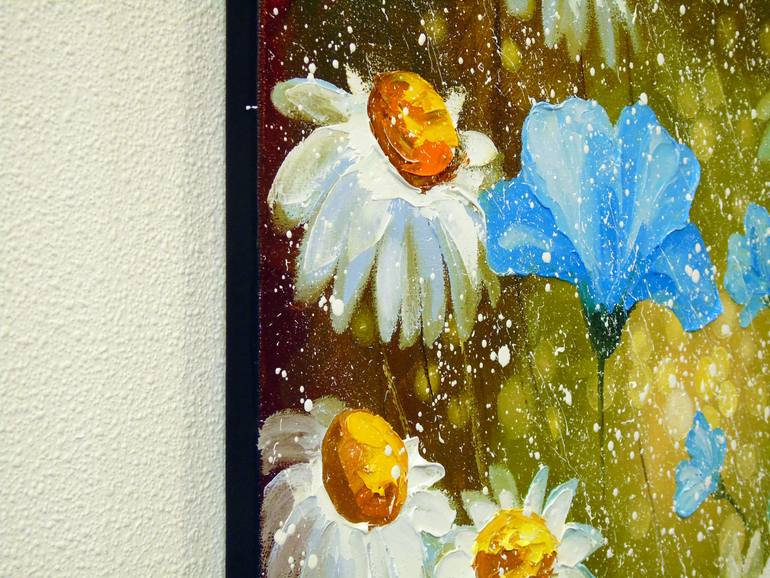 Original Art Deco Floral Painting by Olha Darchuk