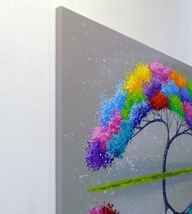 Original Abstract Tree Painting by Olha Darchuk