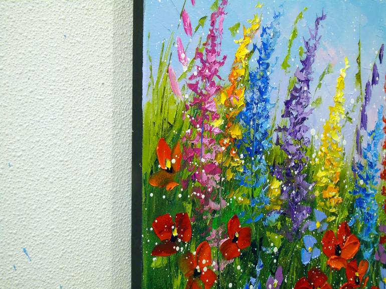 Original Abstract Botanic Painting by Olha Darchuk