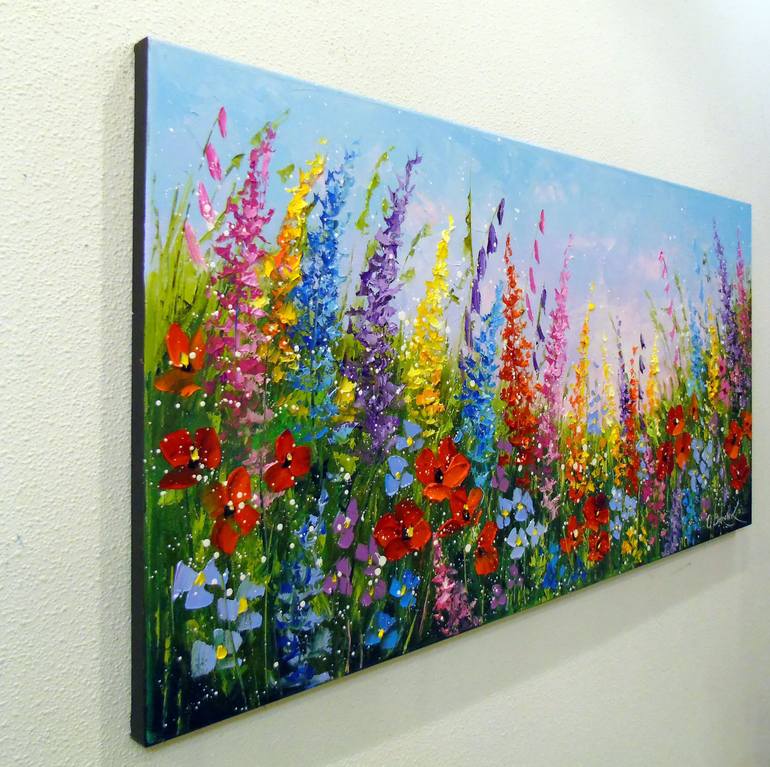 Original Abstract Botanic Painting by Olha Darchuk