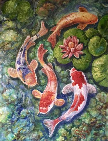 Print of Figurative Fish Paintings by manuel cadag