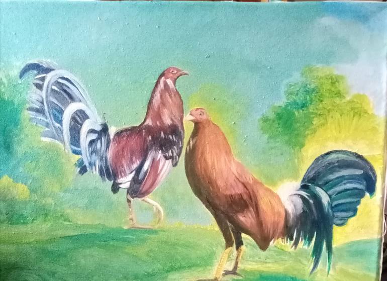 Original Figurative Nature Painting by Manuel Cadag