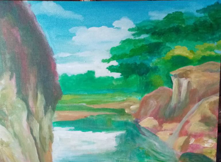 Original Figurative Nature Painting by Manuel Cadag