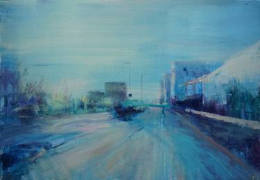 Original Expressionism Cities Paintings by Leonardi Manuel