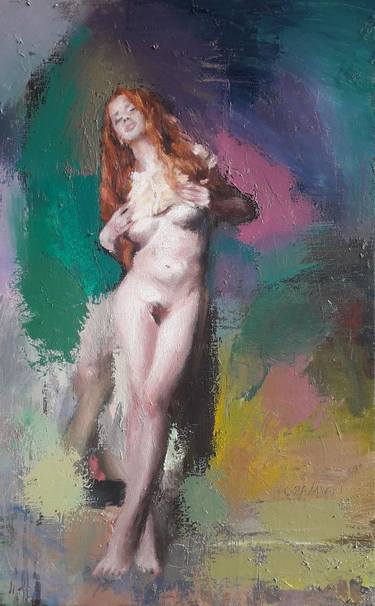 Original Figurative Nude Paintings by Leonardi Manuel