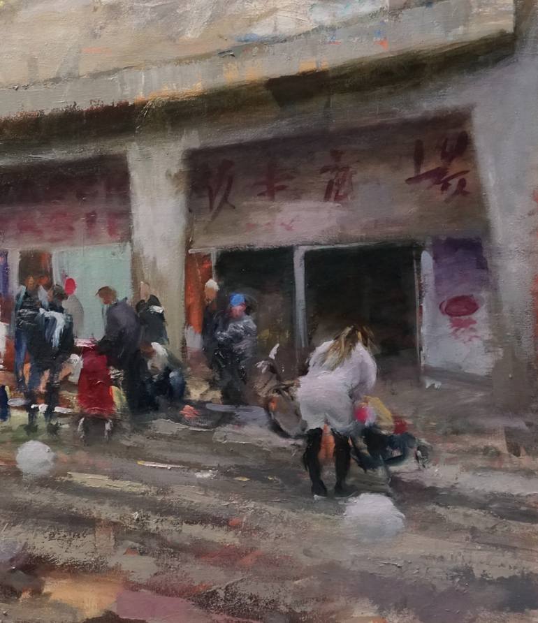 Original Contemporary Cities Painting by Leonardi Manuel