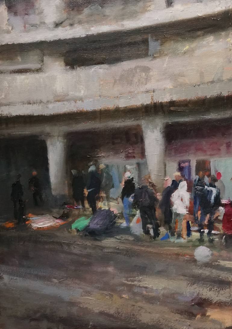 Original Contemporary Cities Painting by Leonardi Manuel