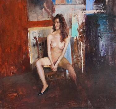 Original Contemporary Nude Paintings by Leonardi Manuel