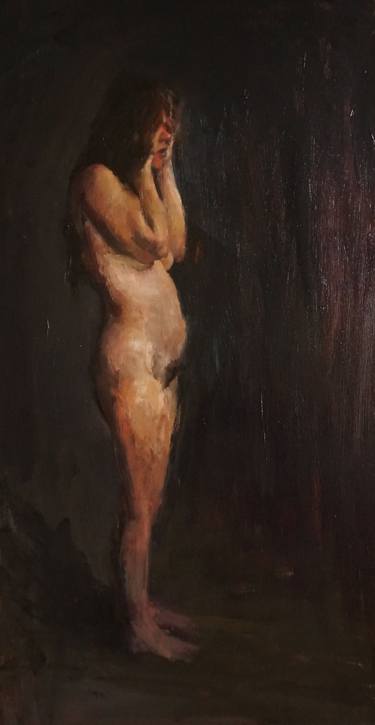 Original Figurative Nude Paintings by Leonardi Manuel