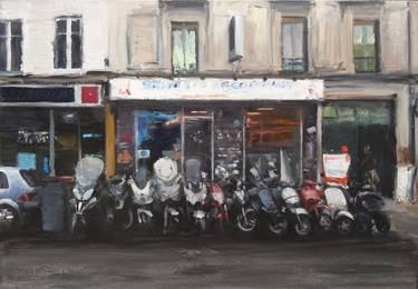 Print of Expressionism Motorcycle Paintings by Leonardi Manuel