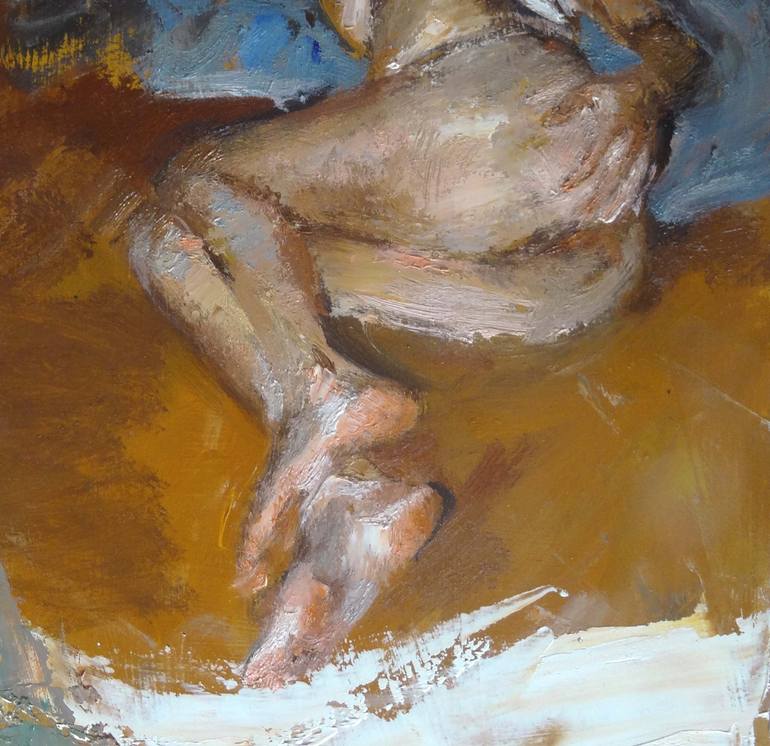 Original Expressionism Erotic Painting by Leonardi Manuel