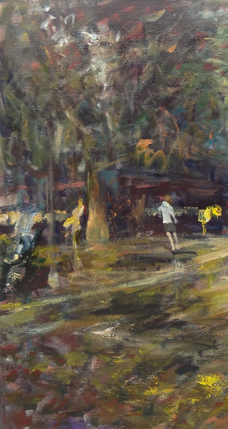 Original Expressionism Cities Painting by Leonardi Manuel