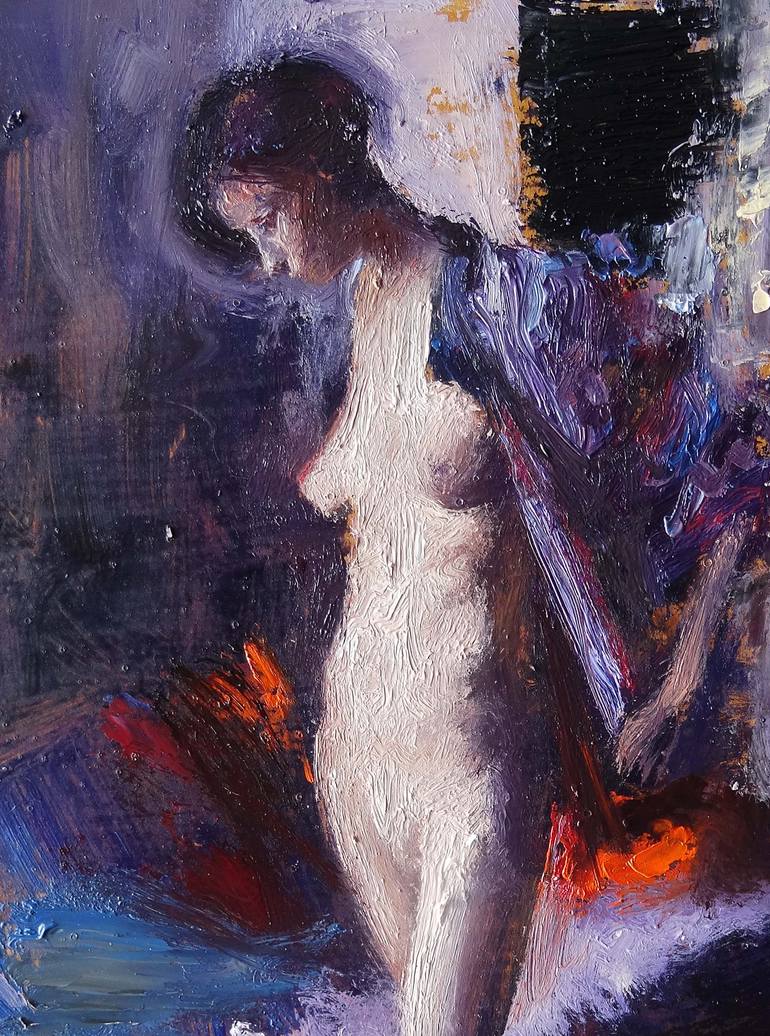 Original Figurative Women Painting by Leonardi Manuel