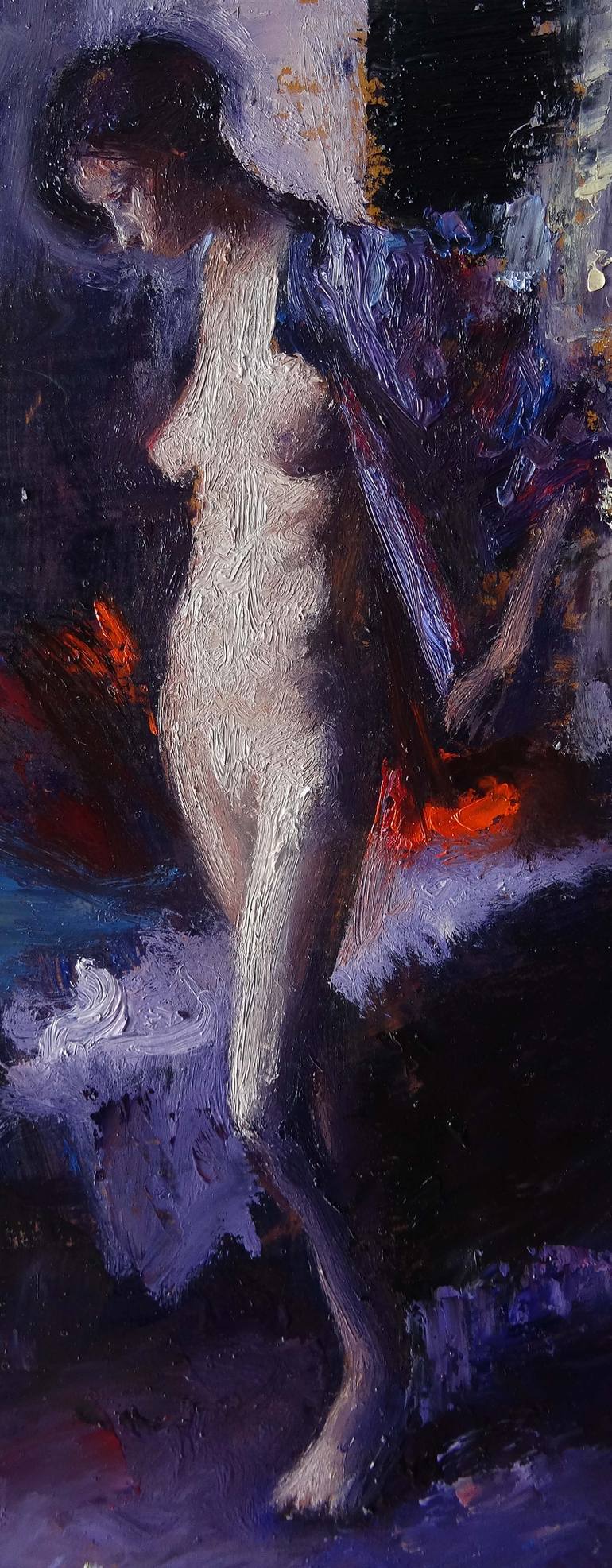 Original Figurative Women Painting by Leonardi Manuel