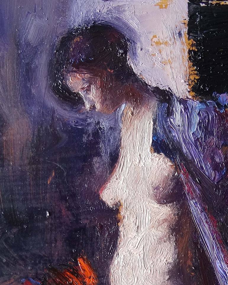 Original Figurative Women Painting by Leonardi Manuel