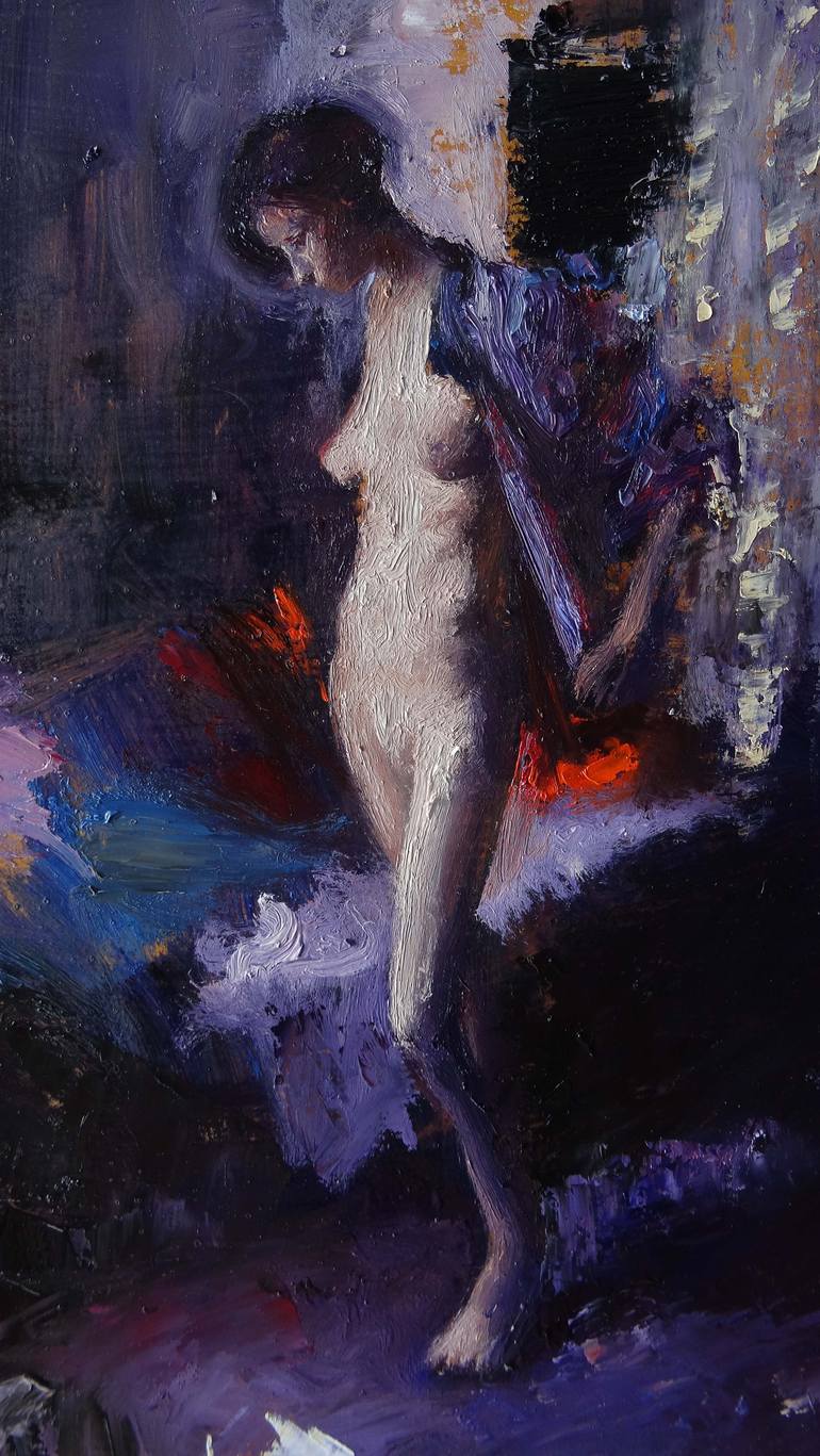 Original Figurative Women Painting by Leonardi Manuel