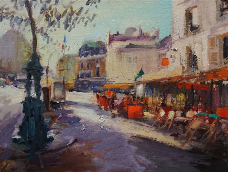 Paris , Passy Painting by Leonardi Manuel | Saatchi Art