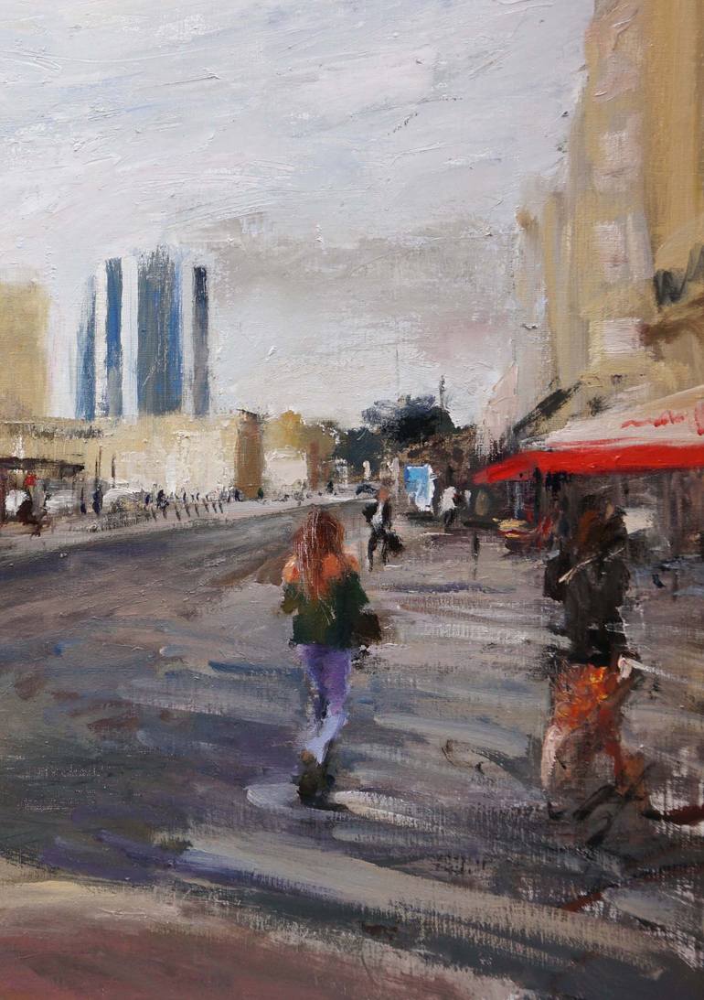 Original Figurative Cities Painting by Leonardi Manuel