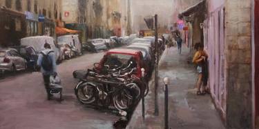 Original Figurative Cities Paintings by Leonardi Manuel