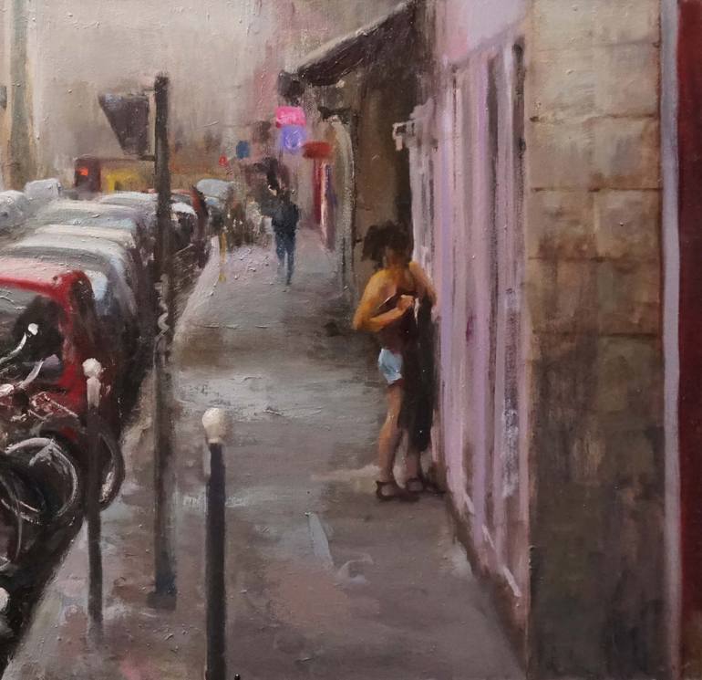 Original Figurative Cities Painting by Leonardi Manuel