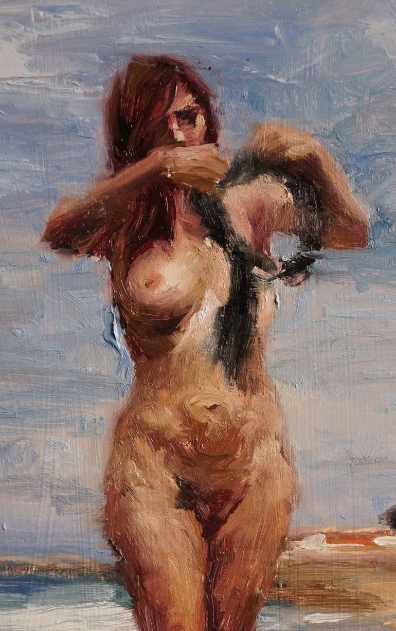 Original Figurative Nude Painting by Leonardi Manuel