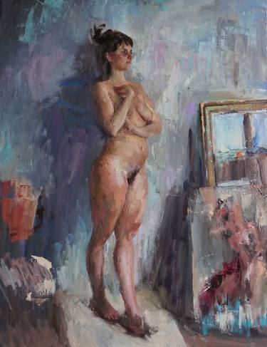 Original Expressionism Nude Paintings by Leonardi Manuel