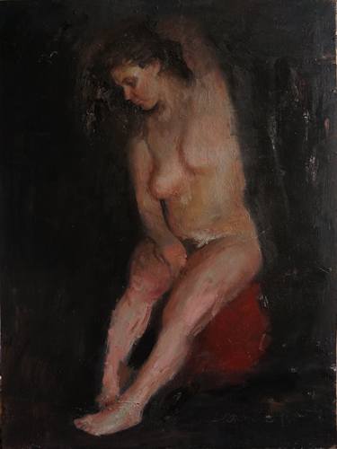 Original Expressionism Nude Paintings by Leonardi Manuel